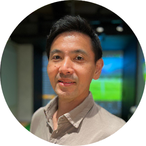 Texto alternativo: T-Oneゴルフスタジオ会員 渡辺様 お客様の声 門前仲町 24時間インドアゴルフ